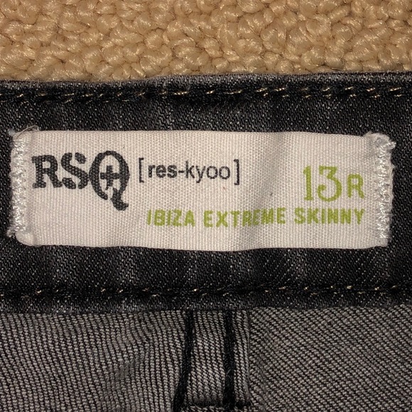 RSQ Grayish black denim skinny jeans - Picture 3 of 3